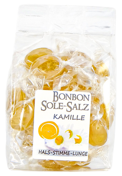 SALZBONBONS AUS ROSA KRISTALLSALZ-SOLE - KAMILLE 100g