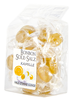 SALZBONBONS AUS ROSA KRISTALLSALZ-SOLE - KAMILLE 100g